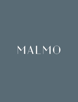 Paperback Malmo: A Decorative Book │ Perfect for Stacking on Coffee Tables & Bookshelves │ Customized Interior Design & Hom Book