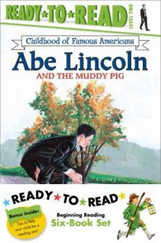 Paperback Childhood of Famous Americans Ready-To-Read Value Pack: Abe Lincoln and the Muddy Pig; Albert Einstein; John Adams Speaks for Freedom; George Washingt Book