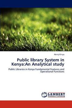 Paperback Public library System in Kenya: An Analytical study Book