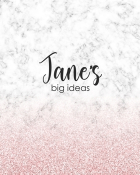 Jane's Big Ideas: Personalized Notebook - 8x10 Lined Women's Journal