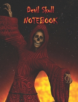 Paperback Devil Skull NOTEBOOK: Notebooks and Journals 110 pages (8.5"x11") Book