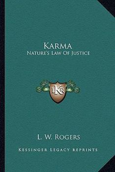 Paperback Karma: Nature's Law Of Justice Book