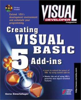 Paperback Visual Developer Creating Visual Basic 5 Add inswith CD Book