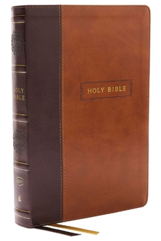 Imitation Leather KJV Holy Bible with 73,000 Center-Column Cross References, Brown Leathersoft, Red Letter, Comfort Print: King James Version Book