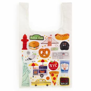 Paperback The Big Apple Packable Nylon Tote Bag Book