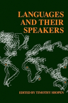 Paperback Languages and Their Speakers Book