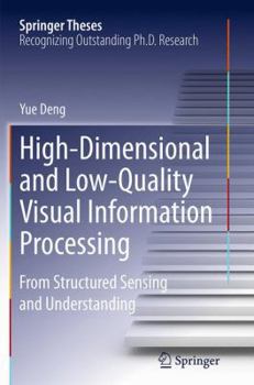 Paperback High-Dimensional and Low-Quality Visual Information Processing: From Structured Sensing and Understanding Book