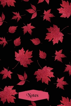 Notes: Pretty autumn leaves theme - lined paperback journal