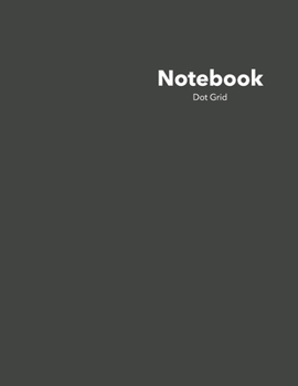 Dot Grid Notebook: Stylish Broadway Black Notebook, 120 Dotted Pages 8.5 x 11 inches Large Journal - Softcover Color Trends Collection