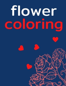 Paperback Flower coloring Design: Book for kids ages 3-5 The Best Gifts for Children, Floral, coloring pages, Book