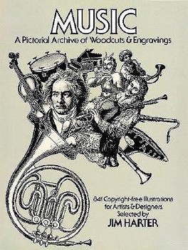 Paperback Music: A Pictorial Archive of Woodcuts and Engravings Book