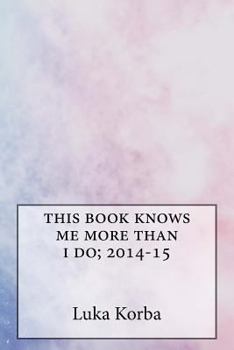 Paperback this book knows me more than i do; 2014-15 Book