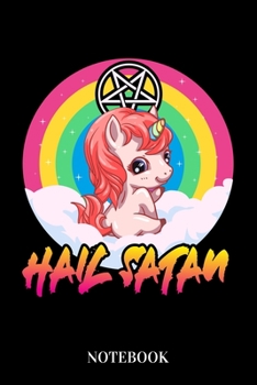 Hail Satan - Notebook : Unicorn Baphomet Pentagram