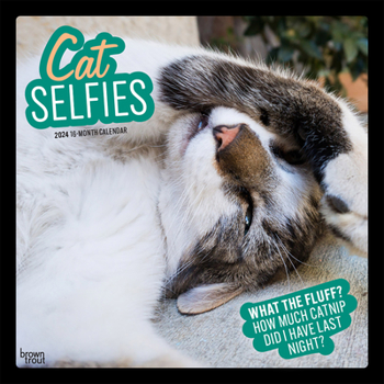Calendar Cat Selfies 2024 Square Book