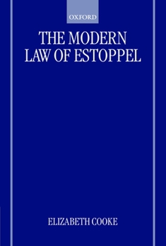 Hardcover The Modern Law of Estoppel Book