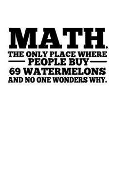 Paperback Notebook: Math teacher sarcasm school fun gift 120 Pages, 6x9 Inches, Dot Grid Book