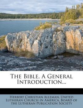 Paperback The Bible, A General Introduction Book