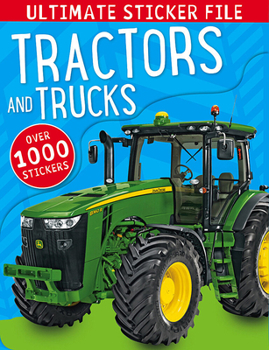 Paperback Ultimate Sticker File Tractors and Trucks Book