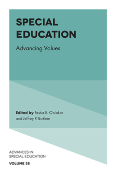 Hardcover Special Education: Advancing Values Book