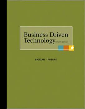 Hardcover Business Driven Technology Book