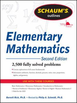 Paperback Schaum's Outline of Review of Elementary Mathematics, 2nd Edition Book