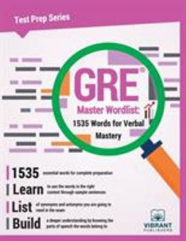 Paperback GRE Master Wordlist: 1535 Words for Verbal Mastery Book