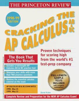 Paperback Cracking the AP Calculus 1998-99 Edition Book