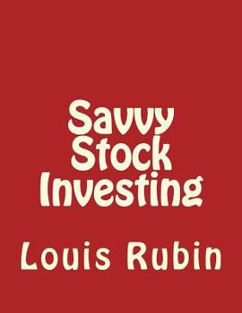 Paperback Savvy Stock Investing Book