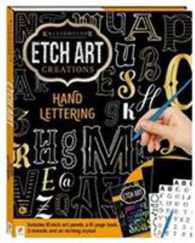 Paperback Etch Art Hand Lettering-Inspire Creativity, this Beautiful Kit includes all you need to create your own Hand Lettering Designs Book