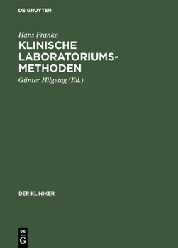 Hardcover Klinische Laboratoriumsmethoden [German] Book