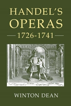 Hardcover Handel's Operas, 1726-1741 Book