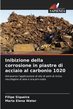 Paperback Inibizione della corrosione in piastre di acciaio al carbonio 1020 [Italian] Book