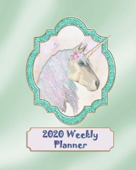 2020 Weekly Planner: An Organizer Diary with Self-Care, Goals, Victories, Vision Board, Financial Notes, US National Holidays, and Reflections Dated ... for Men, Women, Kids - Turquoise Unicorn