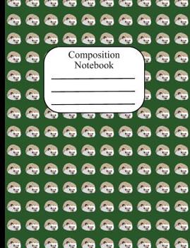 Paperback Composition Notebook: Hedgehog Polka Dot Wide Ruled Composition Book - 120 Pages - 60 Sheets Book