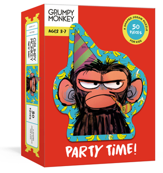 Board Game Grumpy Monkey Party Time! Puzzle: A 50-Piece Shaped Jigsaw Puzzle: A Puzzle for Kids Book
