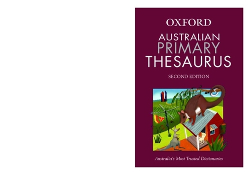Paperback Australian Primary Oxford Thesaurus Book