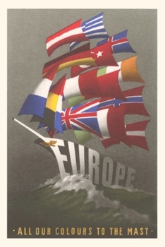 Paperback Vintage Journal European Union Poster Book