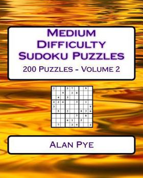 Paperback Medium Difficulty Sudoku Puzzles Volume 2: Medium Sudoku Puzzles For Intermediate Players Book