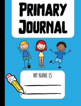 Paperback Primary Journal: Dotted Midline and Picture Space - K-2 Kindergarten to Second Grade Creative Story Tablet - Primary Ruled - 100 Pages Book