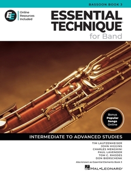 Essential Elements for Band - Bassoon Book 3 with EEi