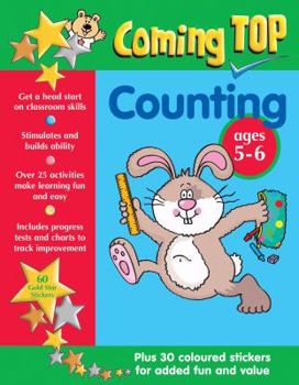 Paperback Coming Top Counting Ages 5-6: Plus 30 Coloured Stickers for Added Fun And Value Book