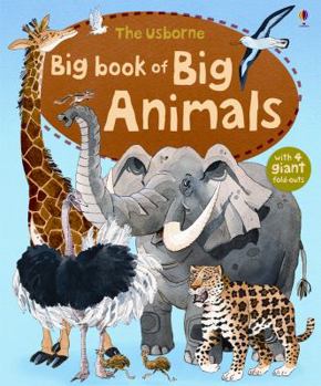 Hardcover The Usborne Big Book of Big Animals Book