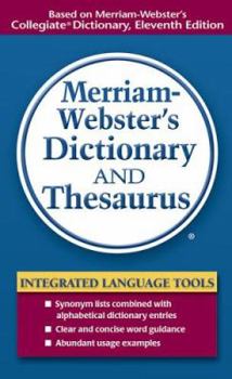 Mass Market Paperback Merriam-Webster's Dictionary and Thesaurus Book