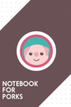 Notebook for Porks: Dotted Journal with Cute pink pig with purple circle Design - Cool Gift for a friend or family who loves hog presents! | 6x9" | ... College, Tracking, Journaling or as a Diary