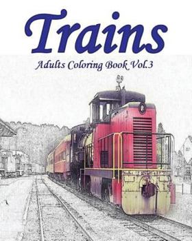 Paperback Trains Adult Coloring Book