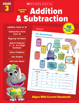 Paperback Scholastic Success with Addition & Subtraction Grade 3 Workbook Book