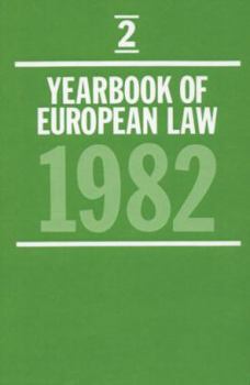 Hardcover Yearbook of European Law: Volume 2: 1982 Book