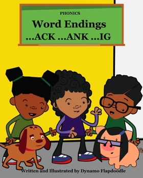 Paperback Phonics word endings ACK ANK IG Book