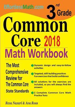 Paperback 3rd Grade Common Core Math Workbook: The Most Comprehensive Review for The Common Core State Standards Book