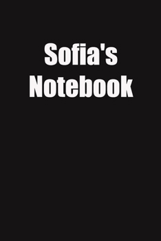 Paperback Sofia's Notebook: 6x9 Lined Notebook, Gift For a Friend or a Colleague (Gift For Someone You Love) Book